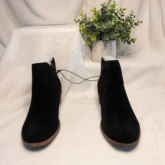 👢NWT Kensie Suade Gazelle Ankle Bootie in Rich Black SIZE 7 - Picture 4 of 8